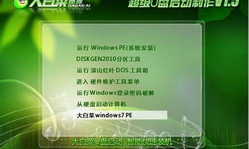 _大白菜win7 pe精简版